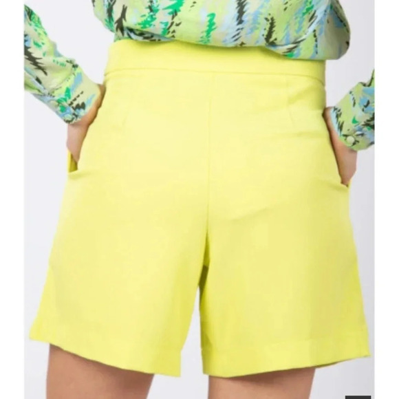 NWT Vera Moda Limeade Summer Pleat Shorts Sz 2 - Picture 2 of 12